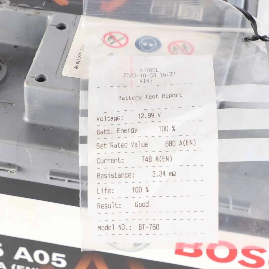 Bosch S4 A05 AGM Accumulator Battery 60Ah 680A 12V