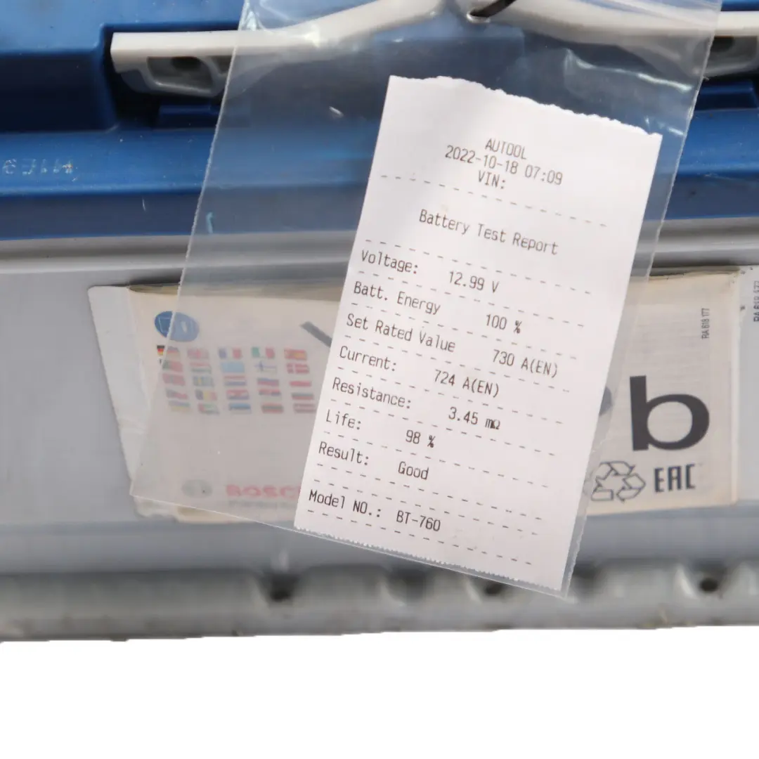 Bosch S4 E10 EFB Start Stop Accumulator Battery 75Ah 730A 12V