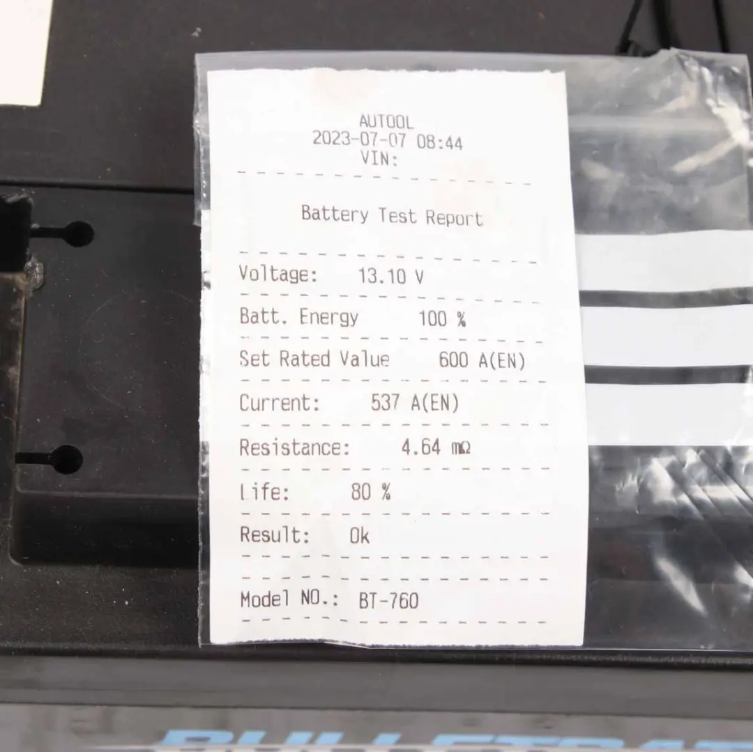BULLETBATT Accumulator Battery 60Ah 600A 12V