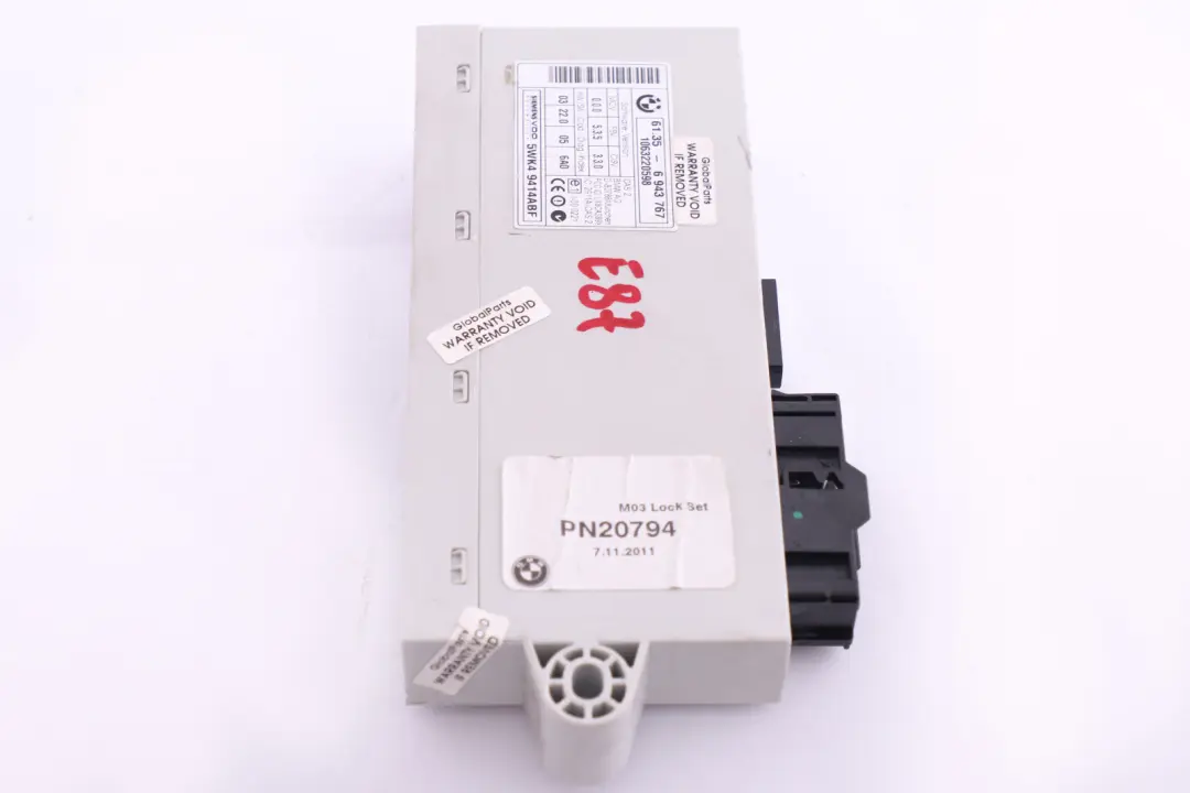 ECU Key Reading Module Control Unit CAS 2 6943767 BMW 1 Series E87 - SKU c-6943767 - Part number 6943759