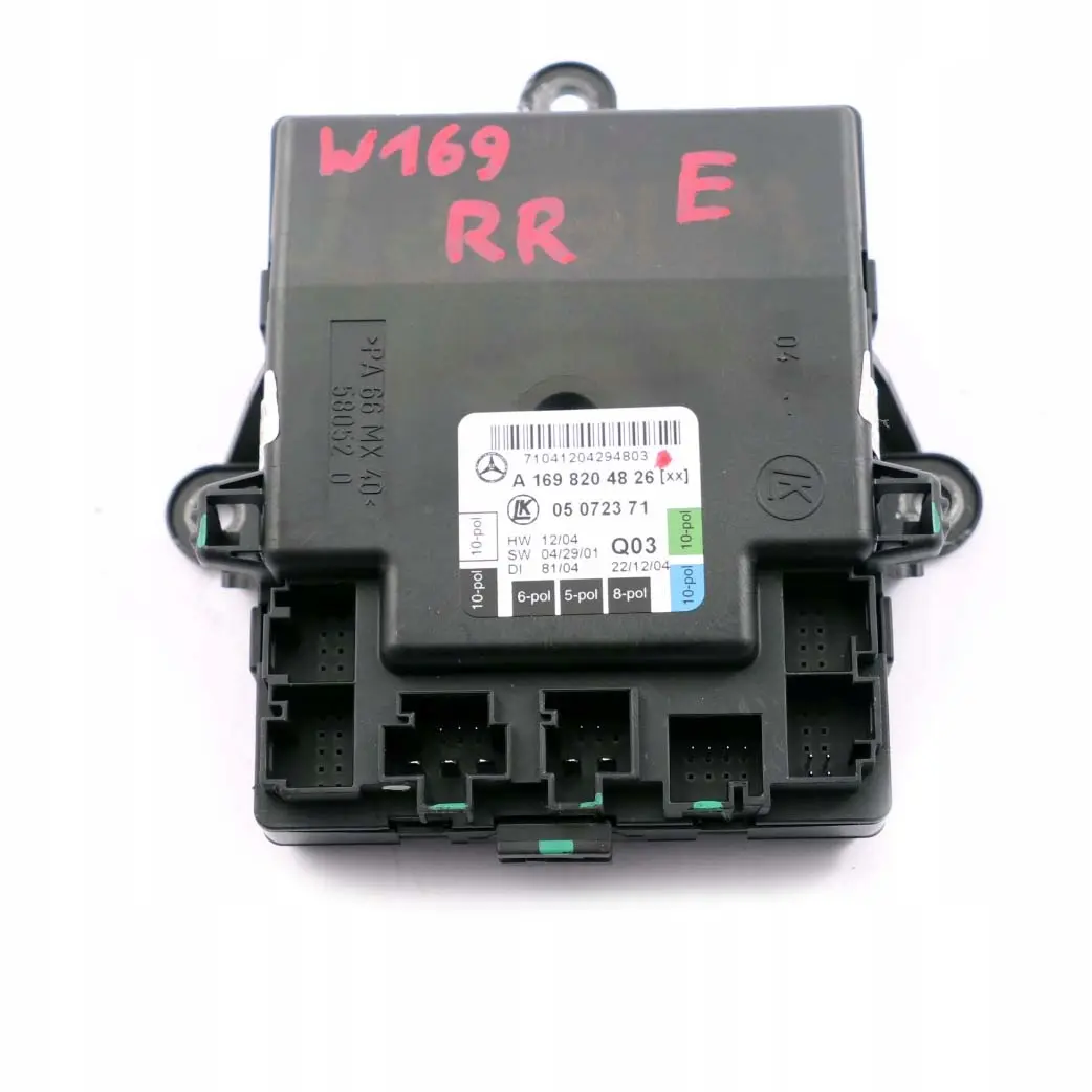 Mercedes-Benz Clase A W169 Rear Right Door Control Unit Module A1698204826