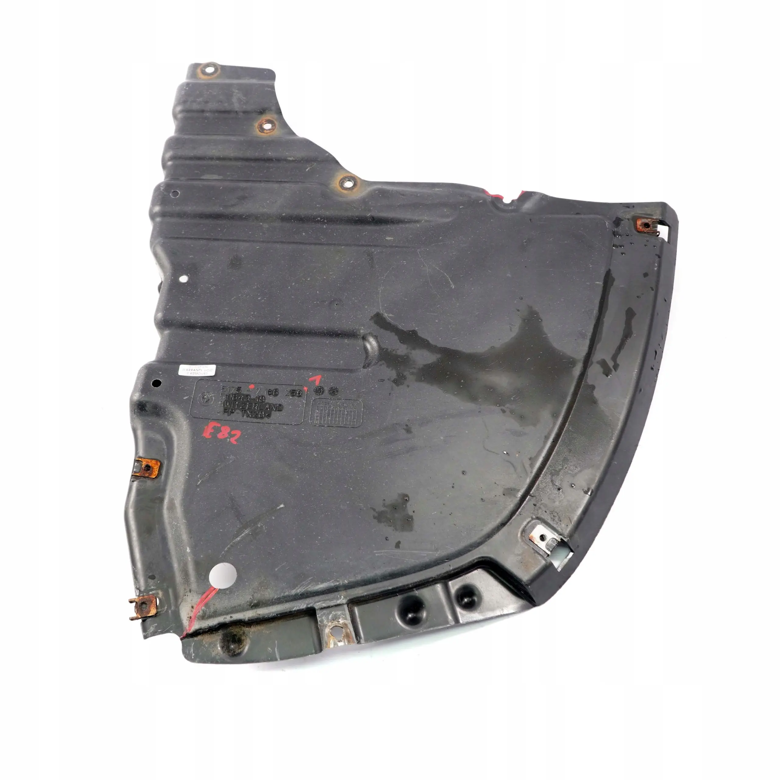 BMW 1 er E82 E88 Unterbodenverkleidung Aktivkohlefilter Verkleidung 7166258