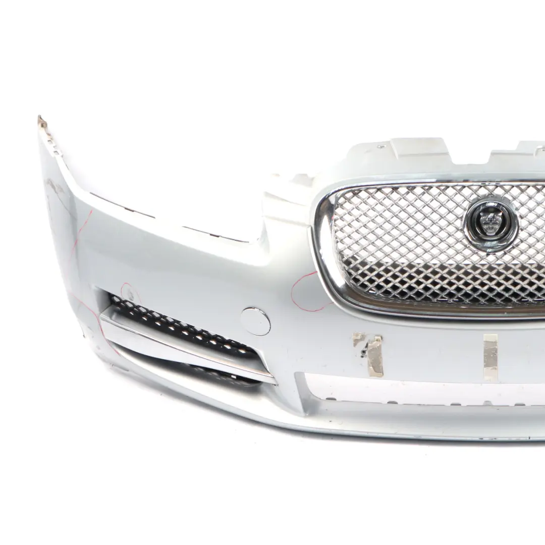 Jaguar XF250 Front Bumper Covering Trim Panel Liquid Silver Metallic - 1K