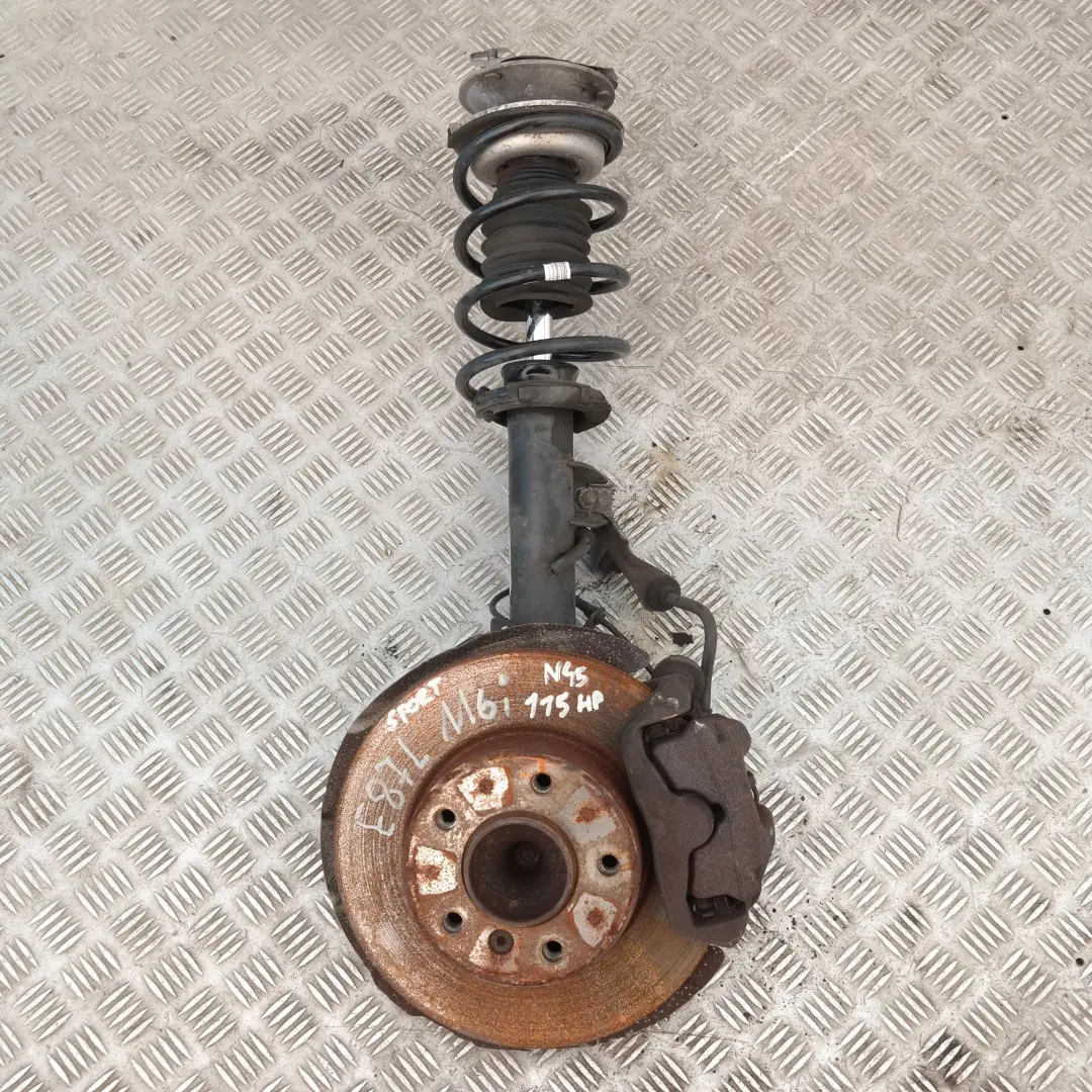 BMW E87 116i N45 Delantero Izquierdo Muelle Strut Freno Suspension Pata Buje