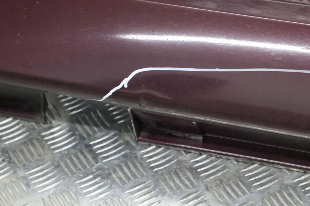 BMW 7 E65 Bas de Porte Couverture Seuil a Gauche Barbera Rouge - A39