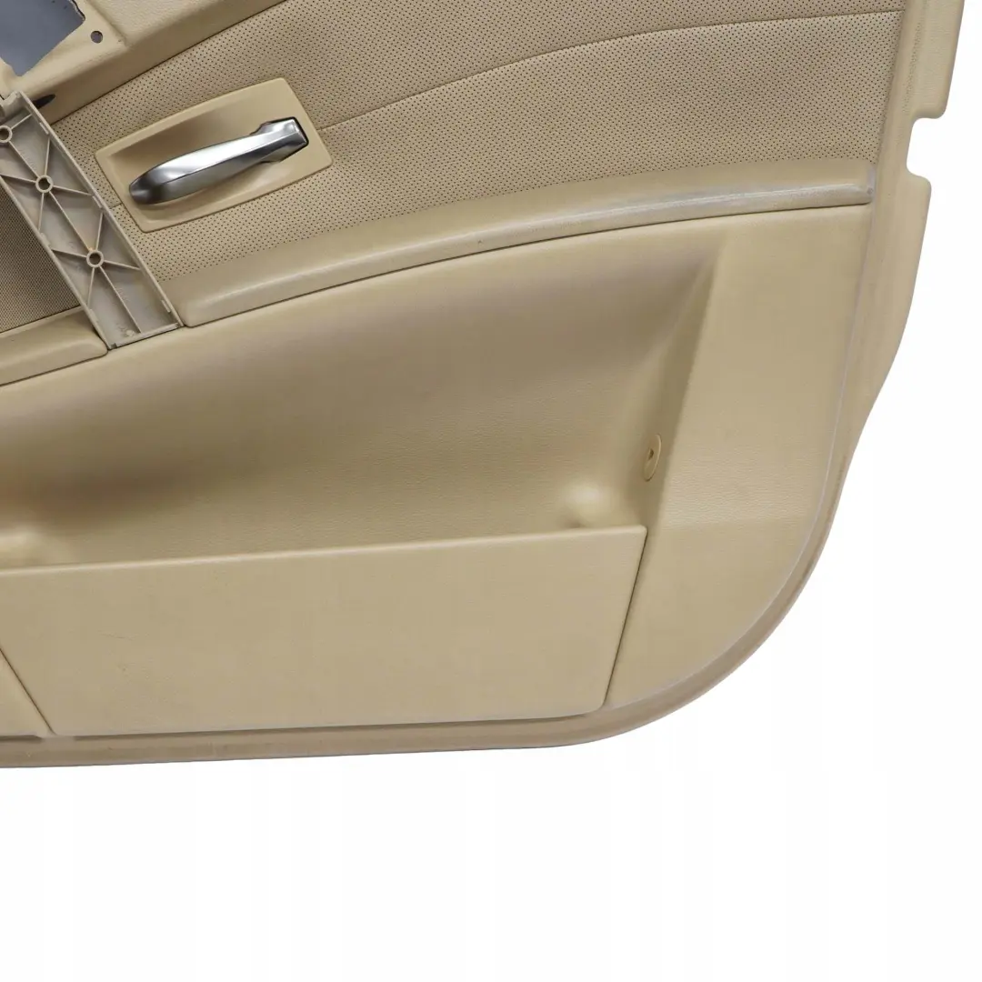 BMW E60 E61 Delantero Derecho Tarjeta De Puerta De cuero Nasca Beige Forro Trim