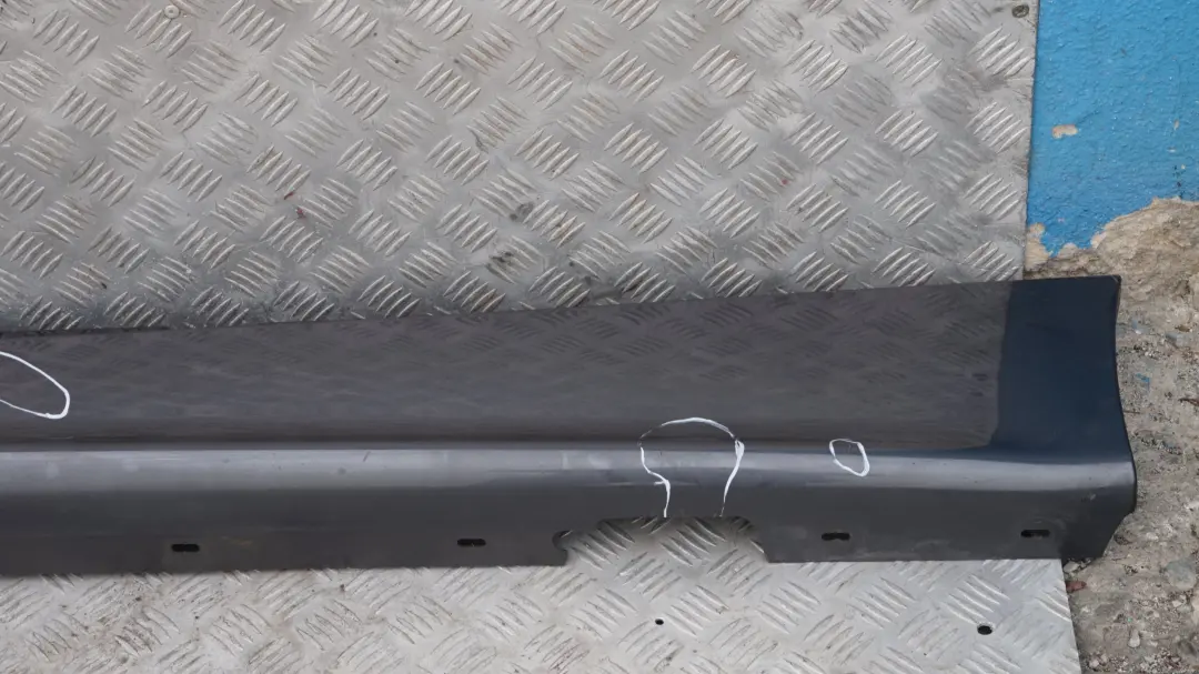 BMW 1 e E87 Bas de porte Couverture Seuil a gauche Mousseux Graphite Metallique