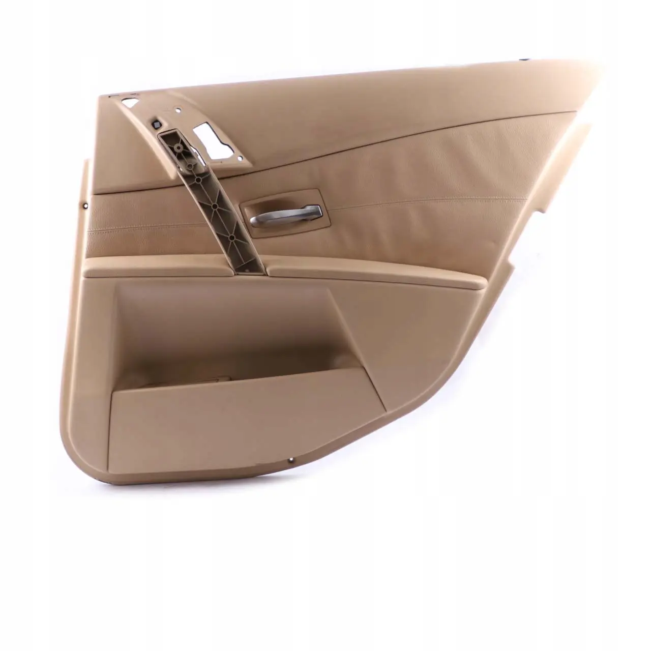 BMW E60 E61 Tarjeta puerta revestimiento panel trasero derecho cuero beige