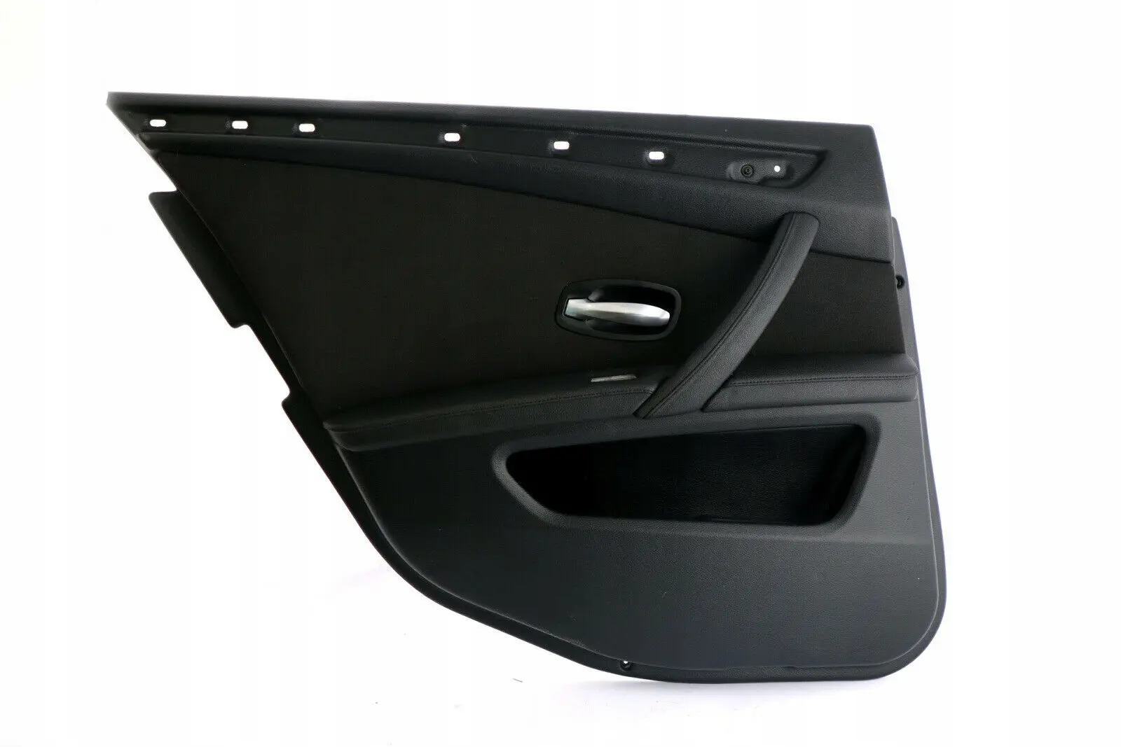 BMW E60 E61 LCI Puerta Trasera Izquierda Forro Tarjeta Panel Embellecedor Tela