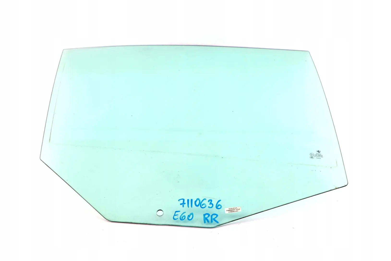 BMW E60 Side Window Glass Pane Green Door Rear Right O/S 7110636 AS2