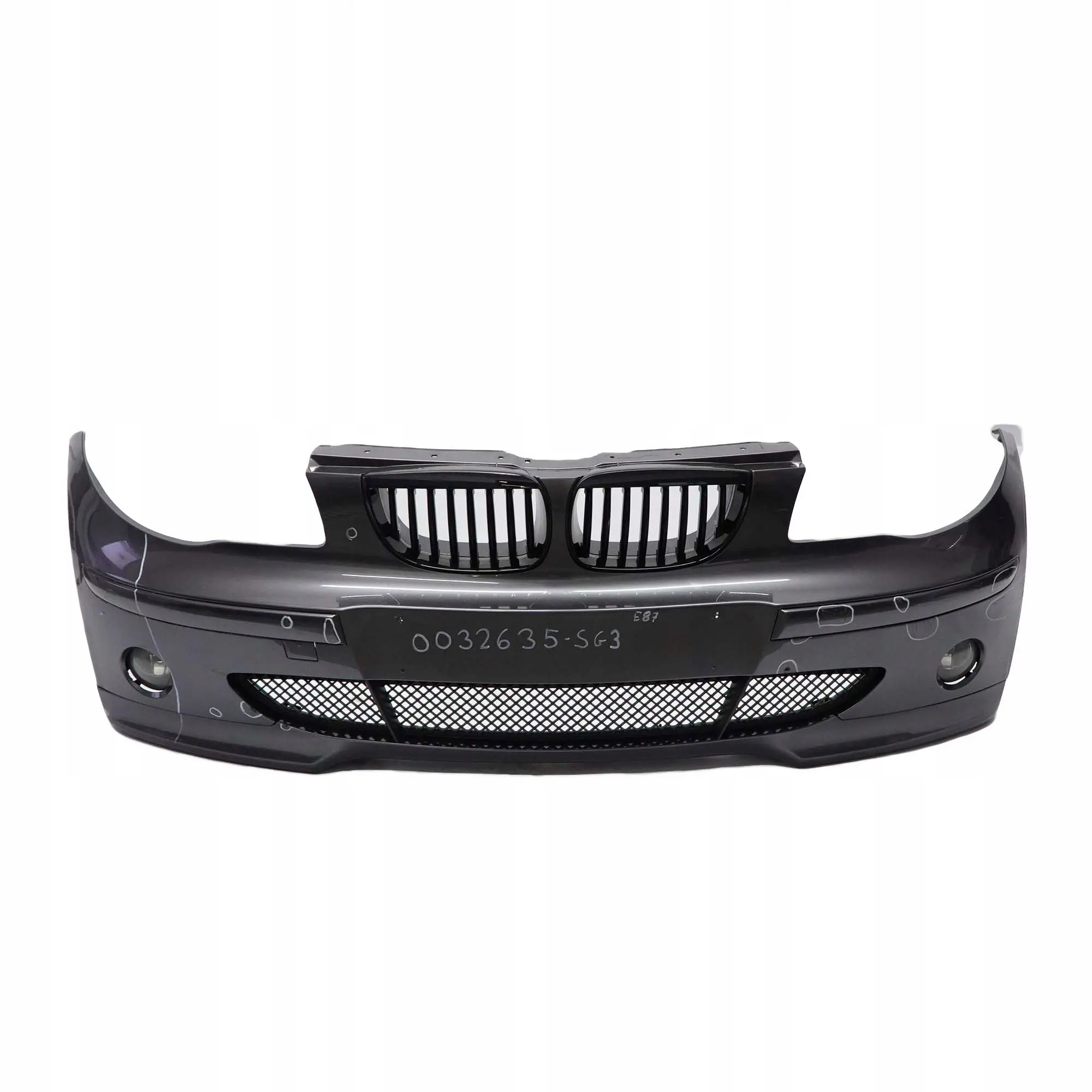 BMW 1 Series E87 3 Complete Front Bumper Trim Panel Sparkling Graphite Metallic