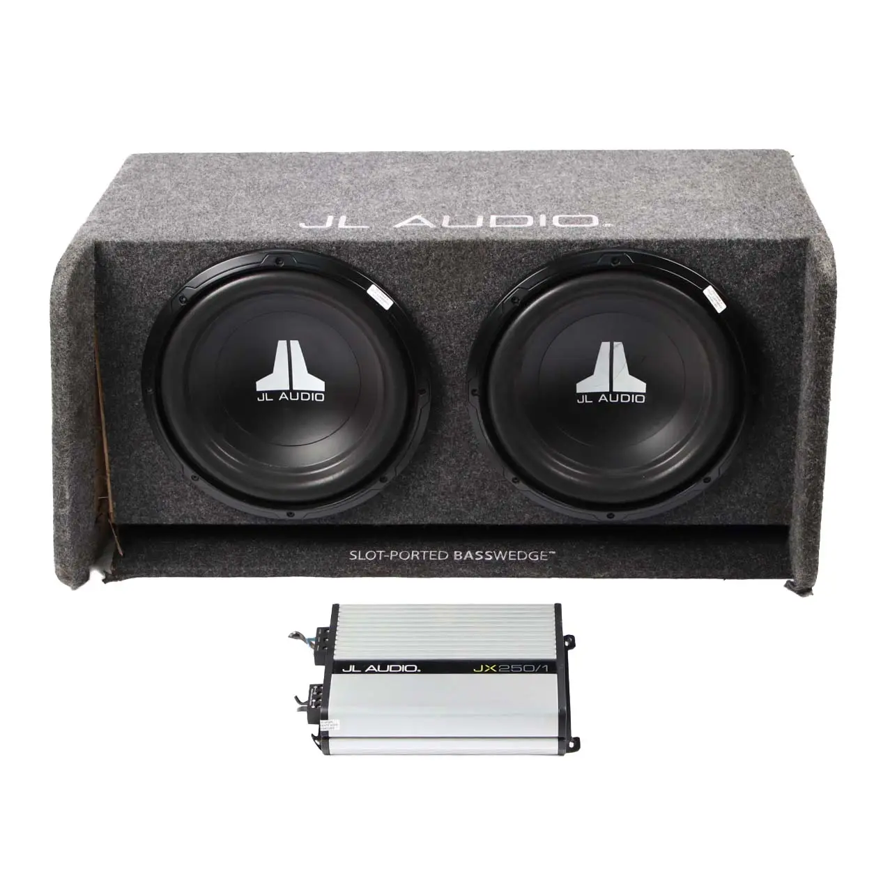 JL Audio 12" Enclosure Double Subwoofer Speaker Amplifier Box 600W CP212-W0V3