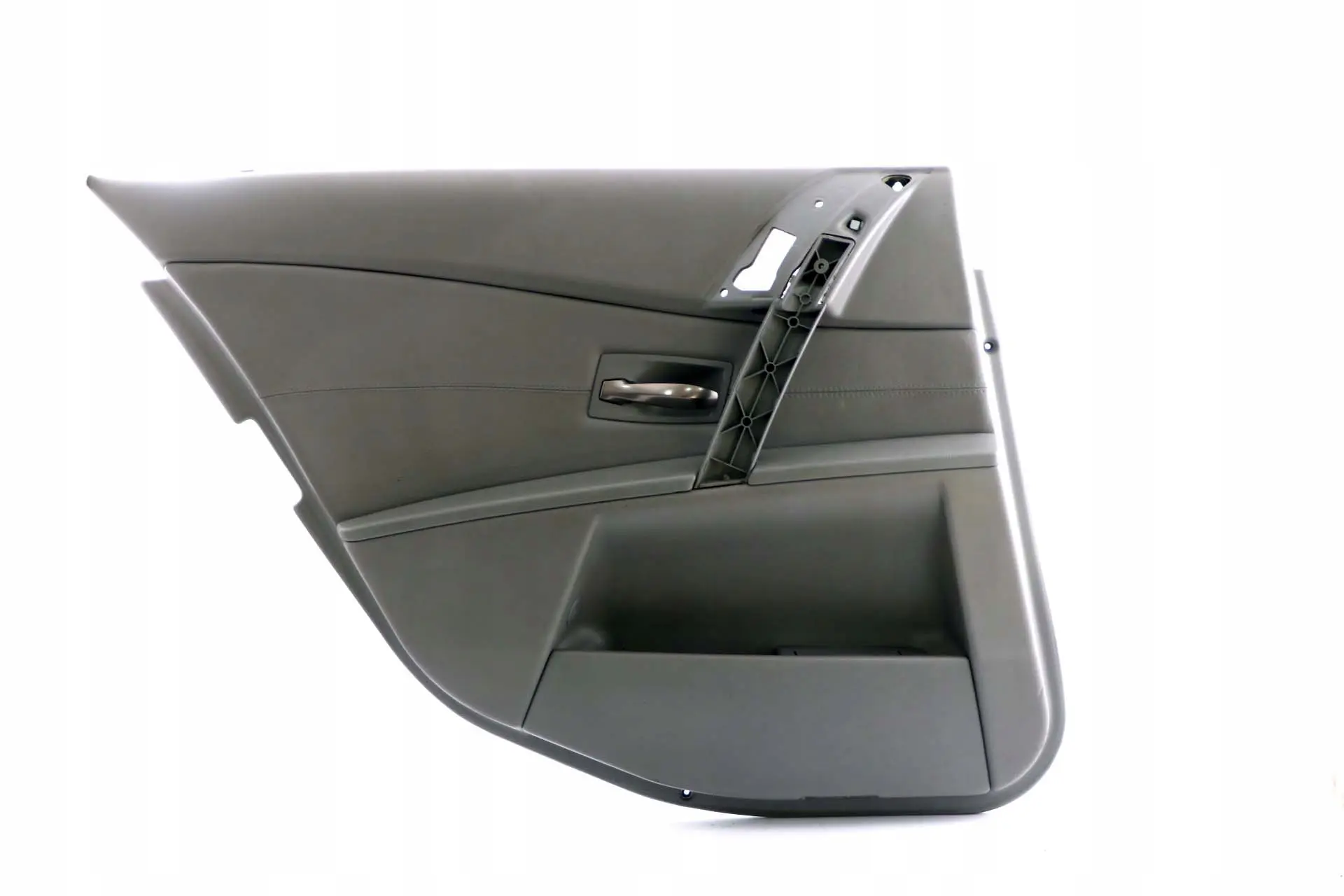 BMW 5 Series E60 E61 Door Card Lining Leather Trim Panel Rear Left N/S Grey