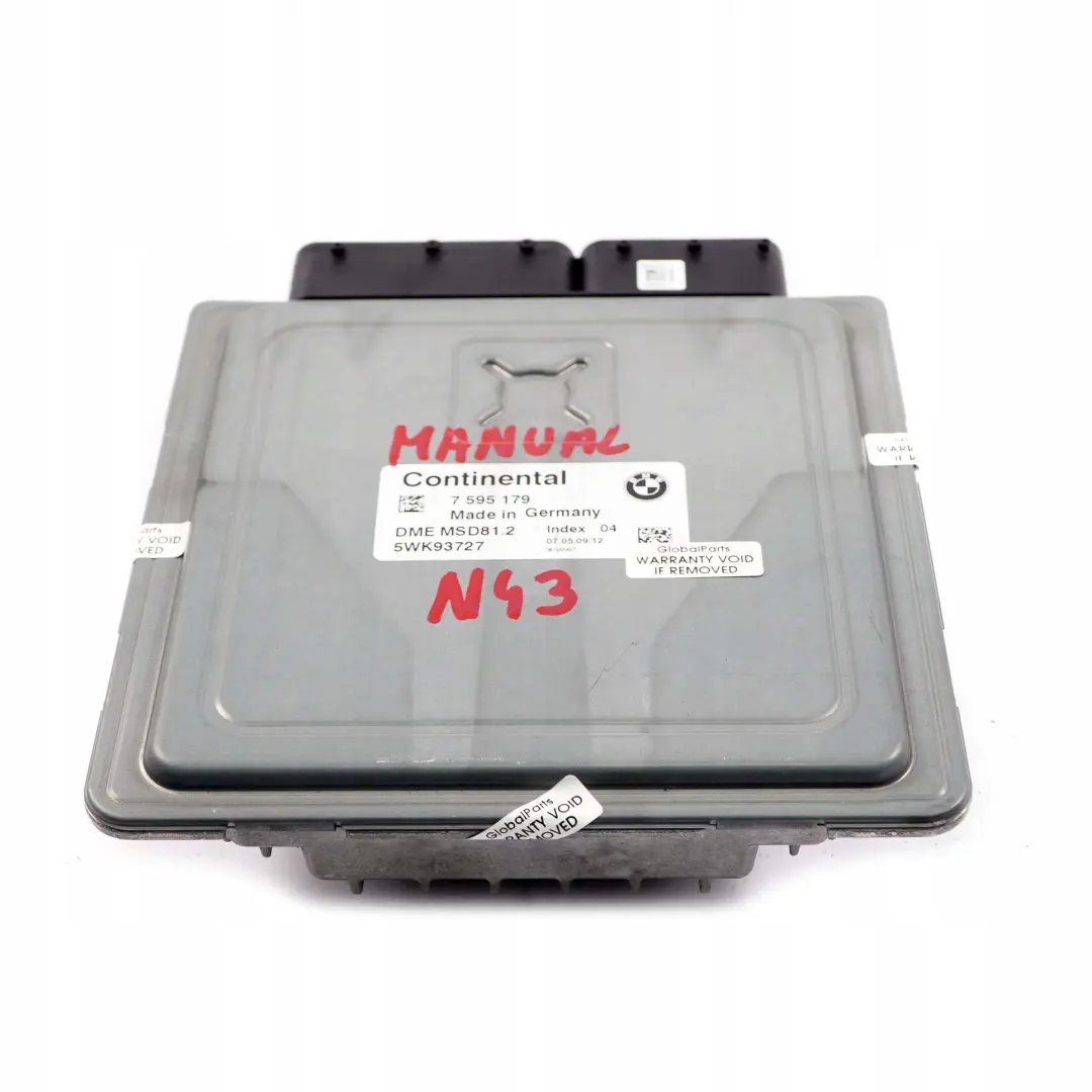 BMW E81 E87 LCI E90 E91 Gasolina N43 Unidad de Control del Motor ECU DME Manual