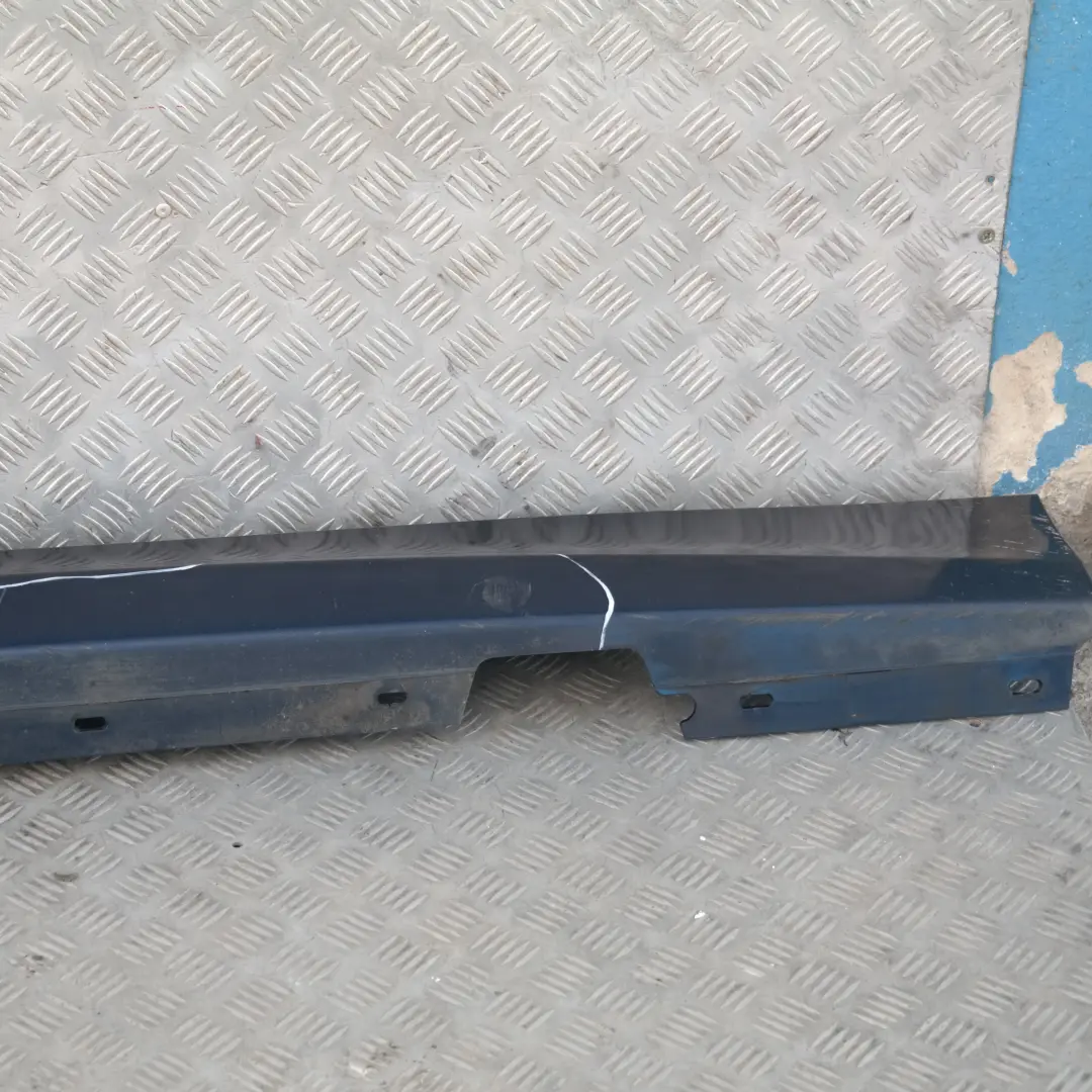 BMW E87 LCI Bas de Porte Couverture Seuil A Gauche Bleu Fonce Metallise A76