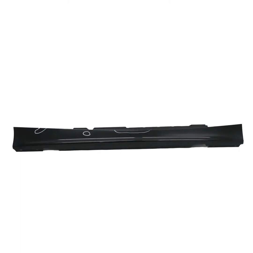 BMW 1 E87 2 Sill Strip Side Skirt Right O/S Black Sapphire Metallic - 475