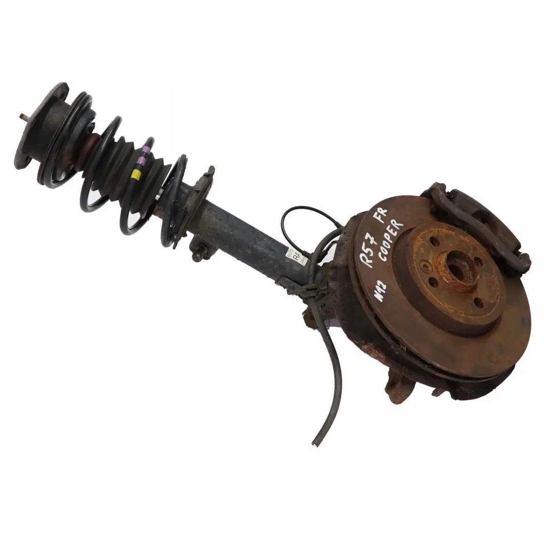 Mini R57 Cabrio N12 Delantero Derecho O / S Spring Strut Suspension Pierna Freno