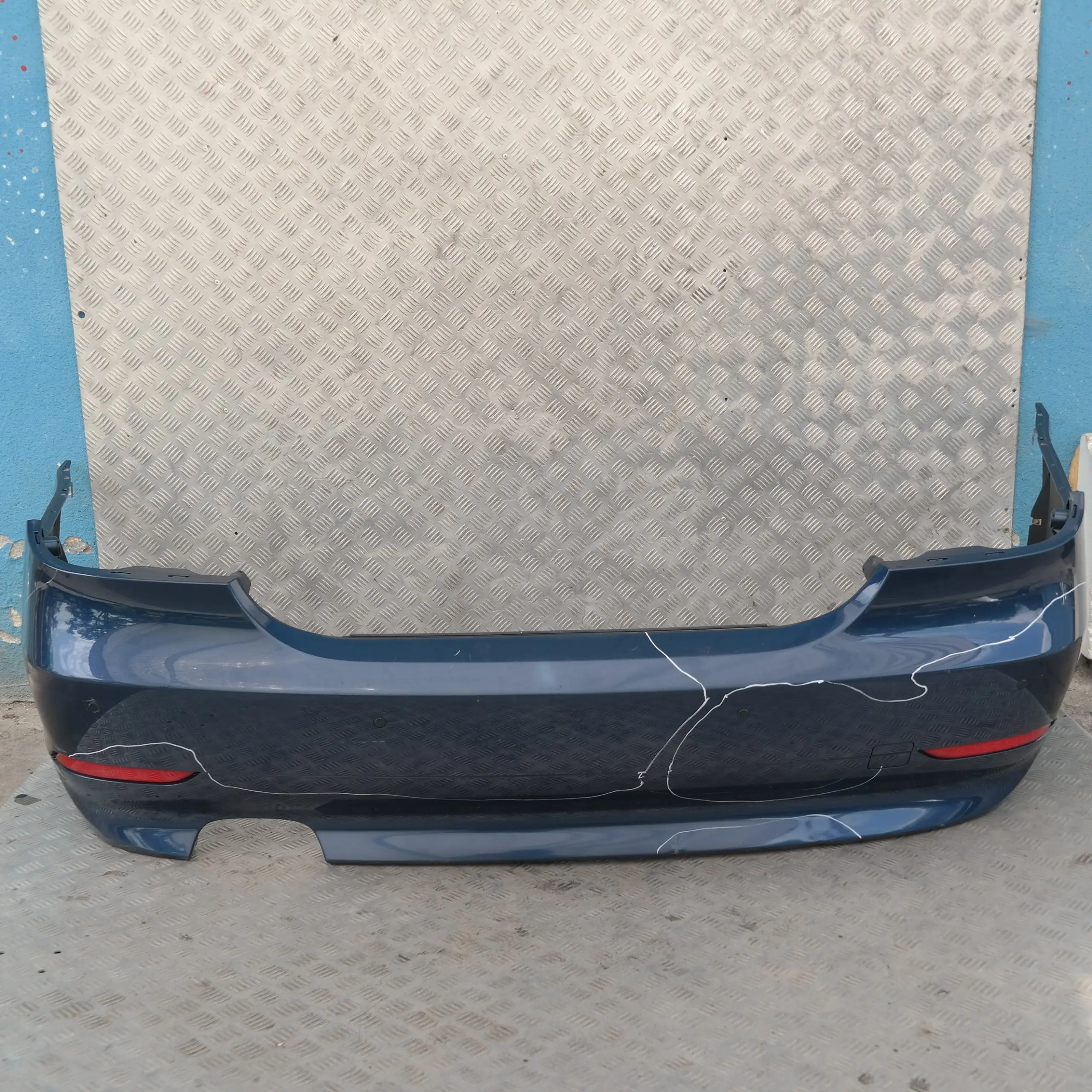 BMW 5 Series E60 Saloon Rear Bumper Mysticblau Mystic Blue Metallic A07