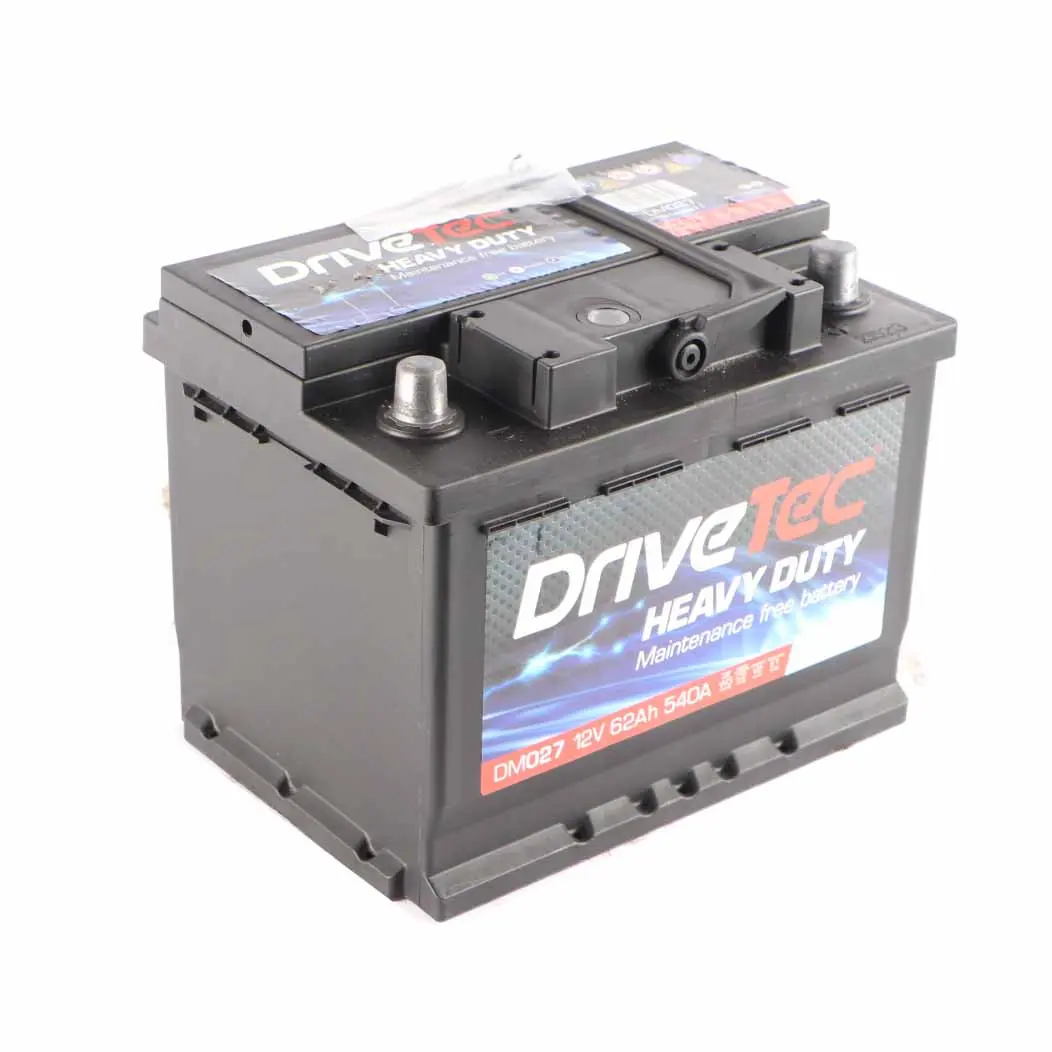 DriveTec Heavy Duty 12V Accumulator Battery 62Ah 540A DM027