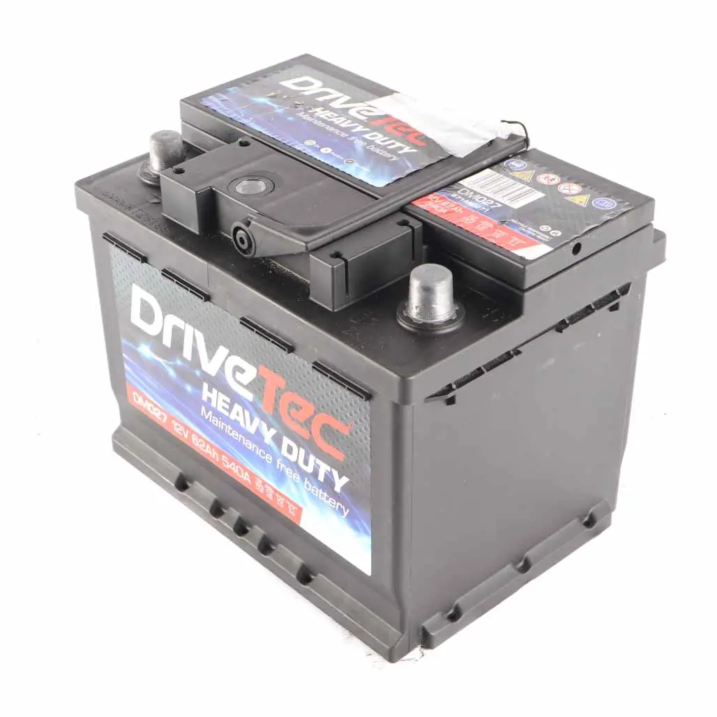 DriveTec Heavy Duty 12V Accumulator Battery 62Ah 540A DM027