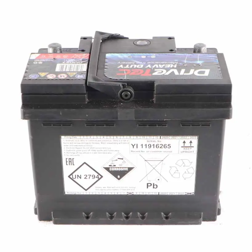 DriveTec Heavy Duty 12V Accumulator Battery 62Ah 540A DM027