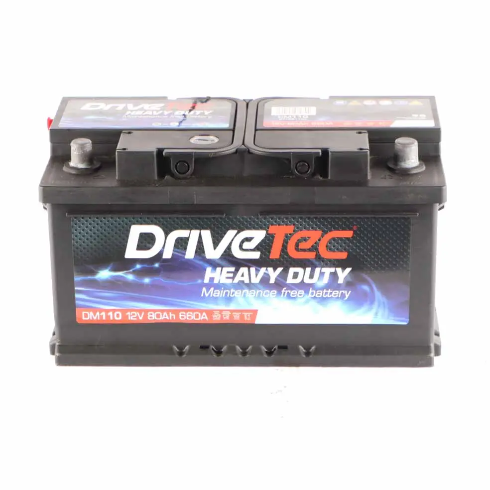 DriveTec Heavy Duty 12V Accumulator Battery 80Ah 660A DM110