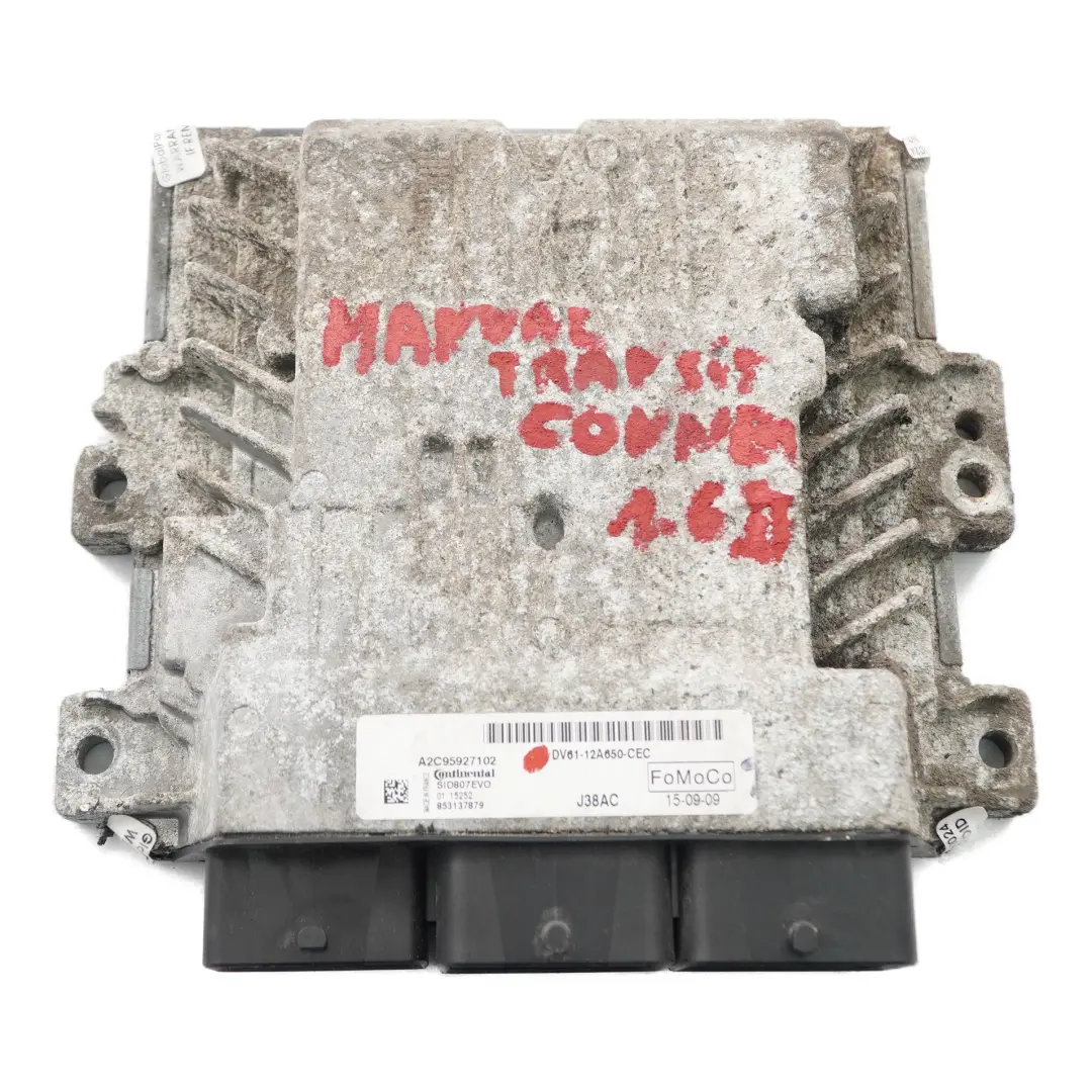 Ford Transit Connect 1.6 TDCI Motor steuerung ECU Modul Handbuch DV6112A650CEC