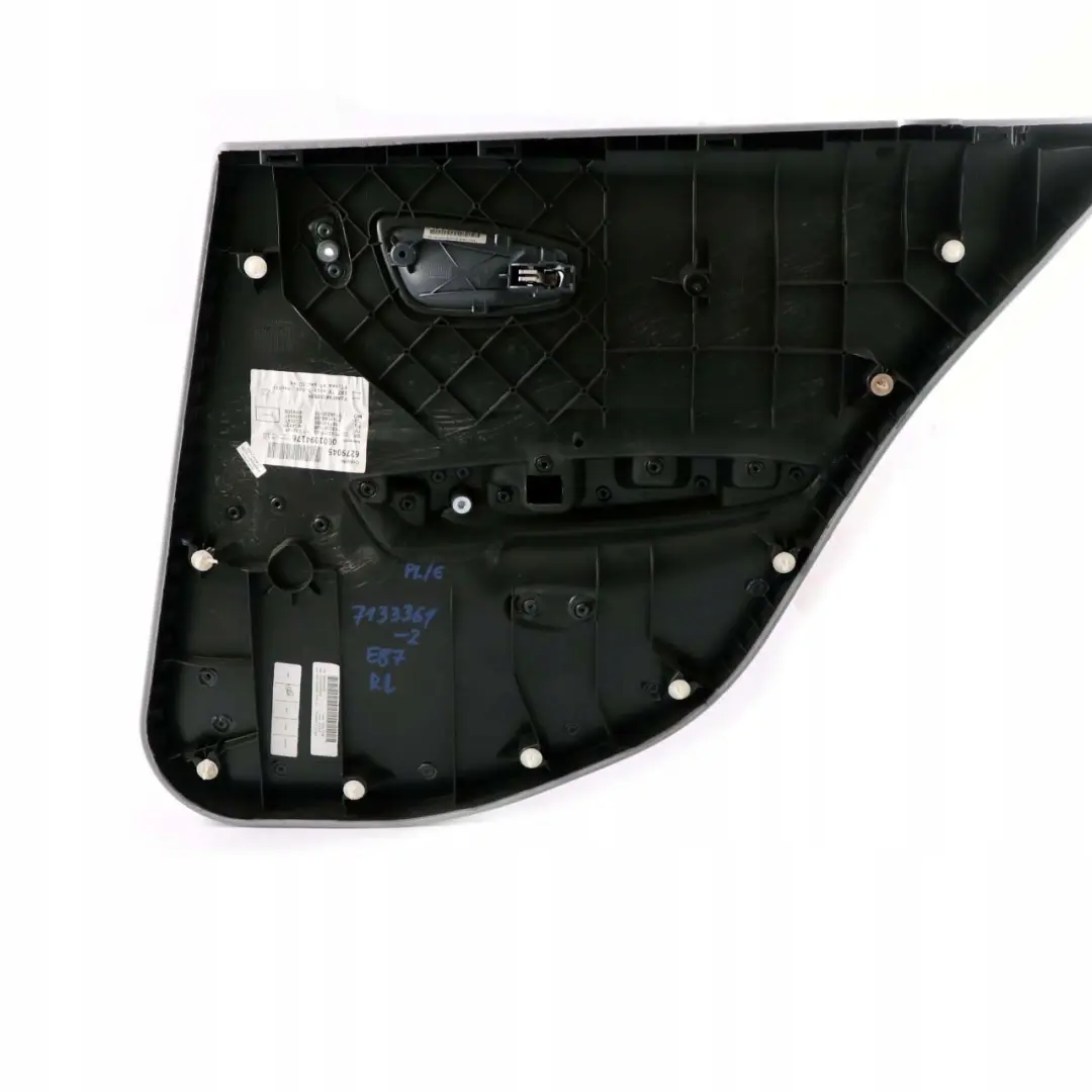 BMW E87 Panel embellecedor puerta trasera izquierda ALASKAGRAU GRIS FOLIENTEIL