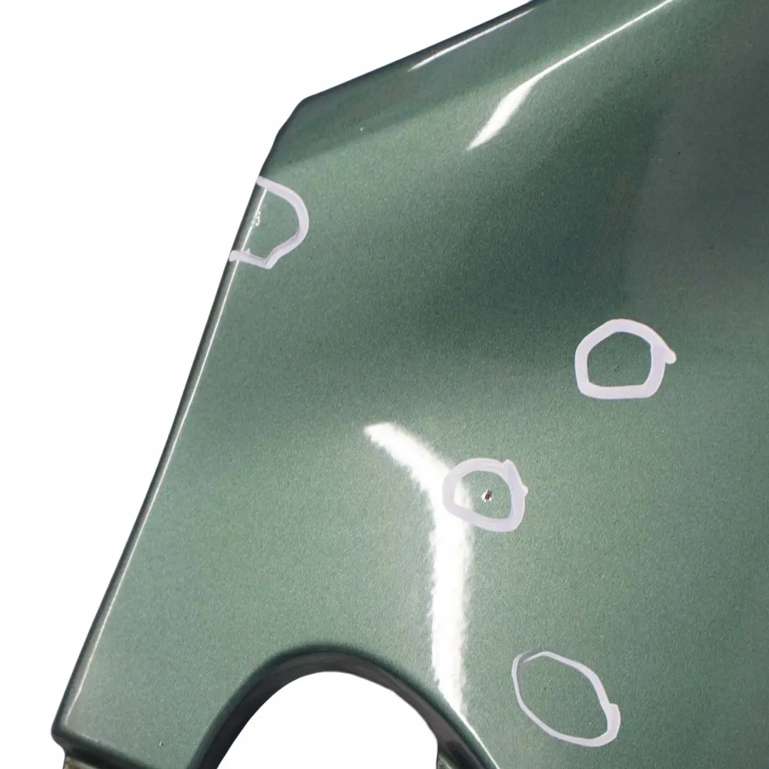 BMW 3 E46 Front Right O/S Side Panel Fender Wing Meergruen Sea Green - 393