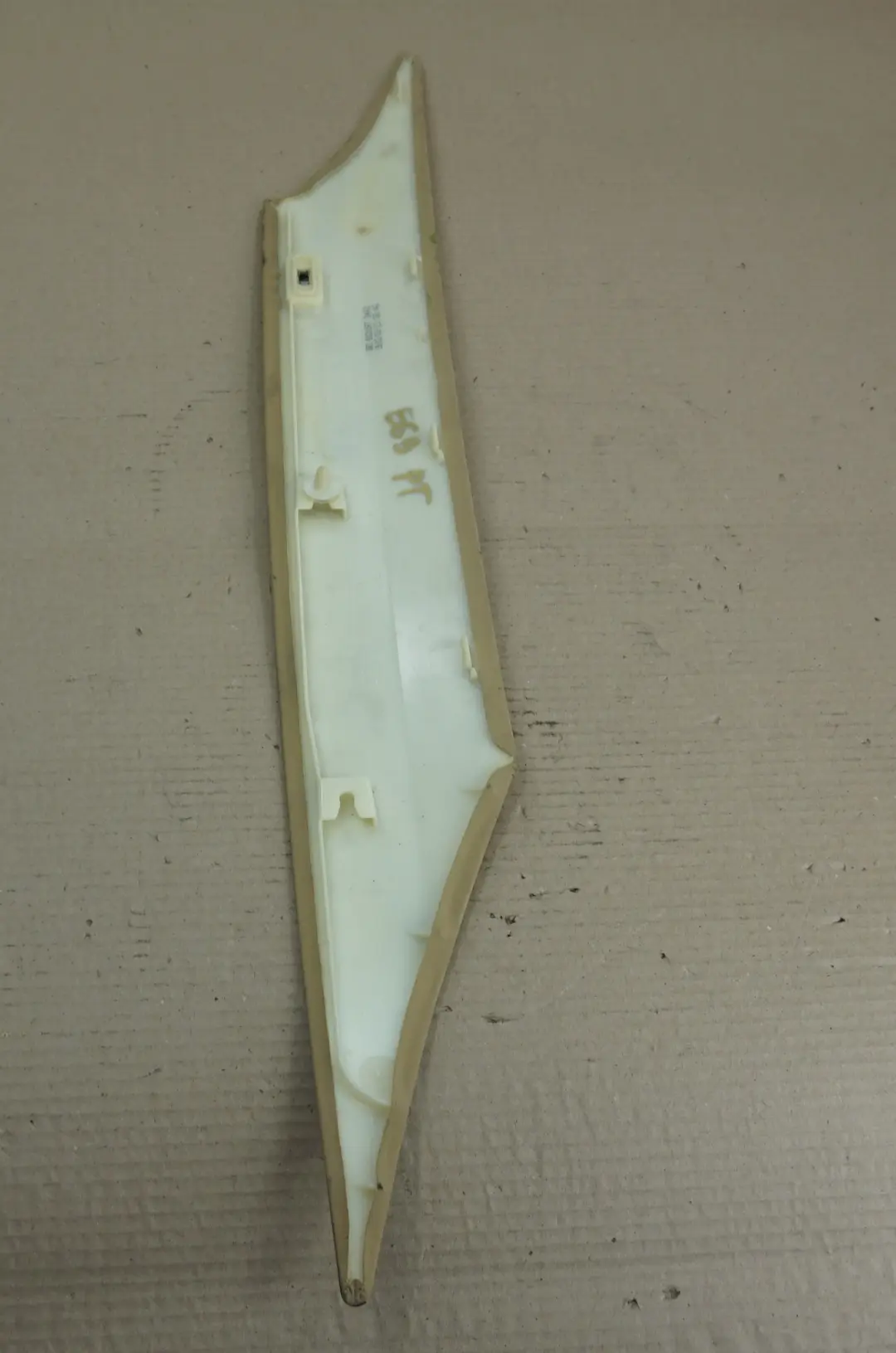 BMW 7 Series E65 E66 Trim Panel C-Column Rear Right Beige O/S 7007636