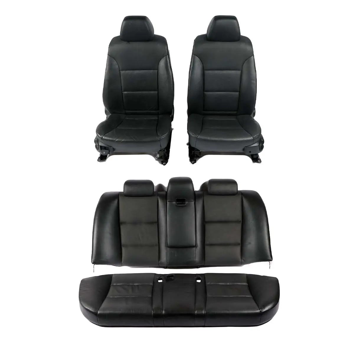 BMW 5 Series E60 Saloon Black Leather Interior Seats Seat With Door Cards