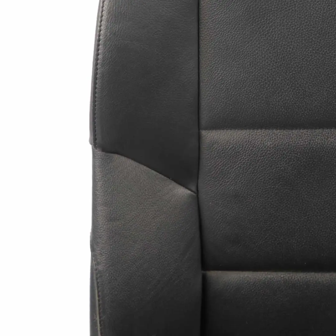 BMW E60 E61 Heated Black Leather Front Sport Seats Driver Passenger Side