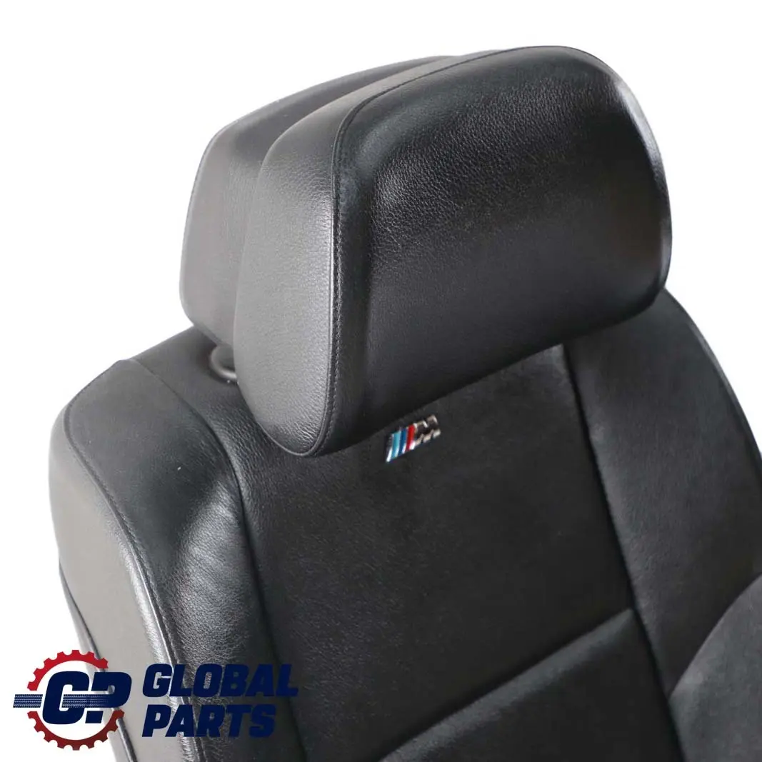 BMW 5 Series E60 E61 LCI  Black Leather Front Sport Seats Driver Passenger Side