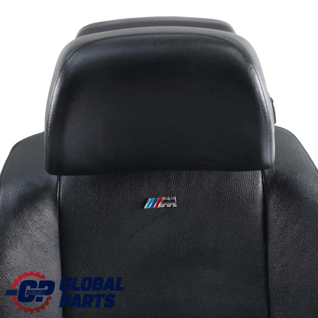 BMW 5 Series E60 E61 LCI  Black Leather Front Sport Seats Driver Passenger Side