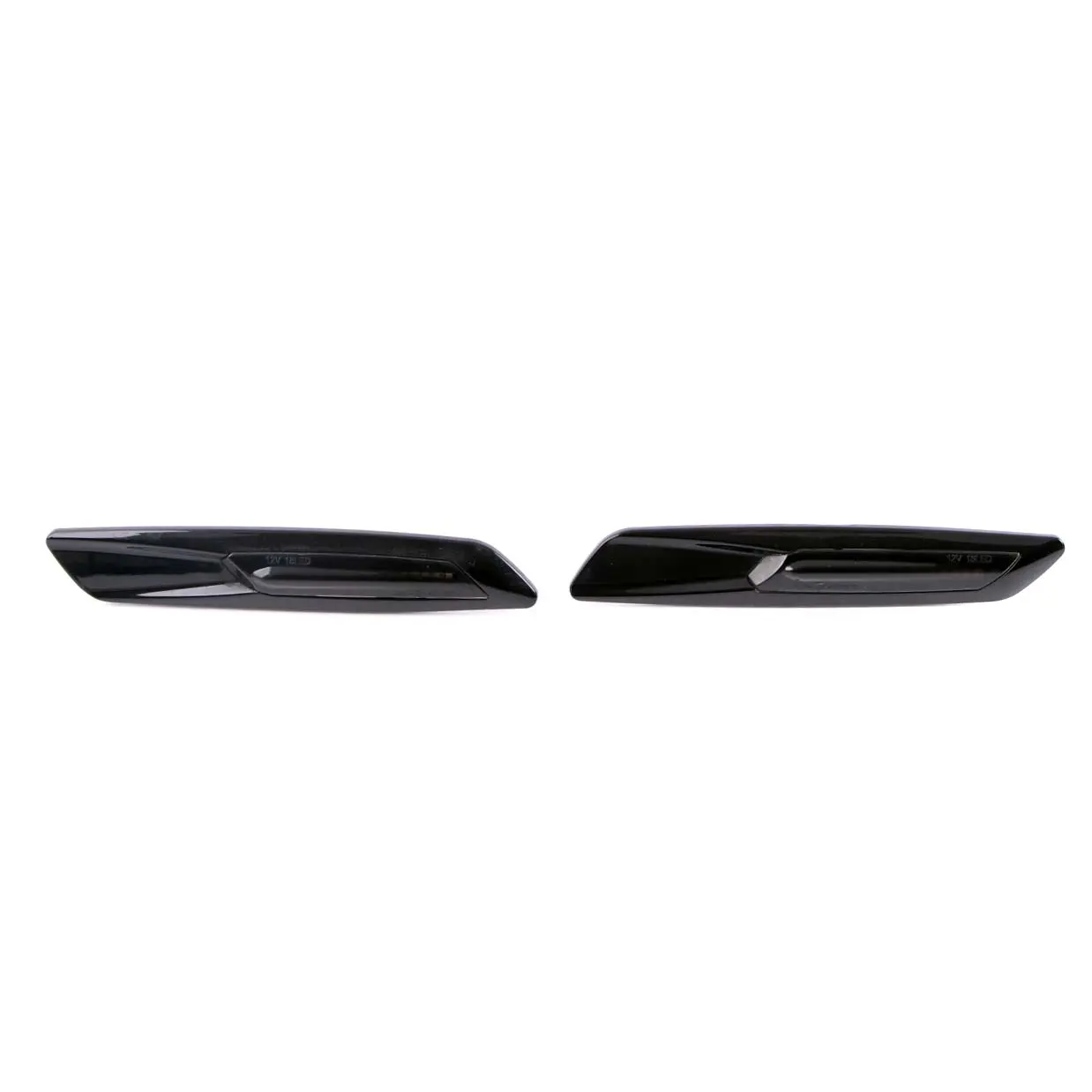 BMW 5 Series E60 E61 2 Left Right Side Turn Additional Indicator LED Black Set