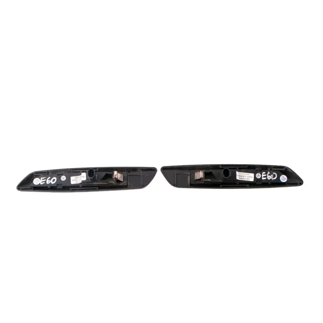 BMW 5 Series E60 E61 2 Left Right Side Turn Additional Indicator LED Black Set