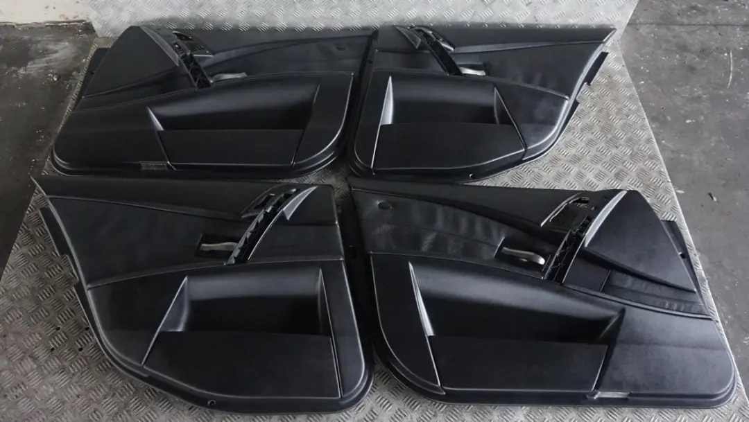 BMW 5 Series E60 Sport Black Leather Interior Seats With Door Cards