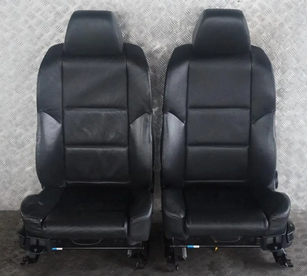 BMW 5 Series E60 Sport Black Leather Interior Seats With Door Cards