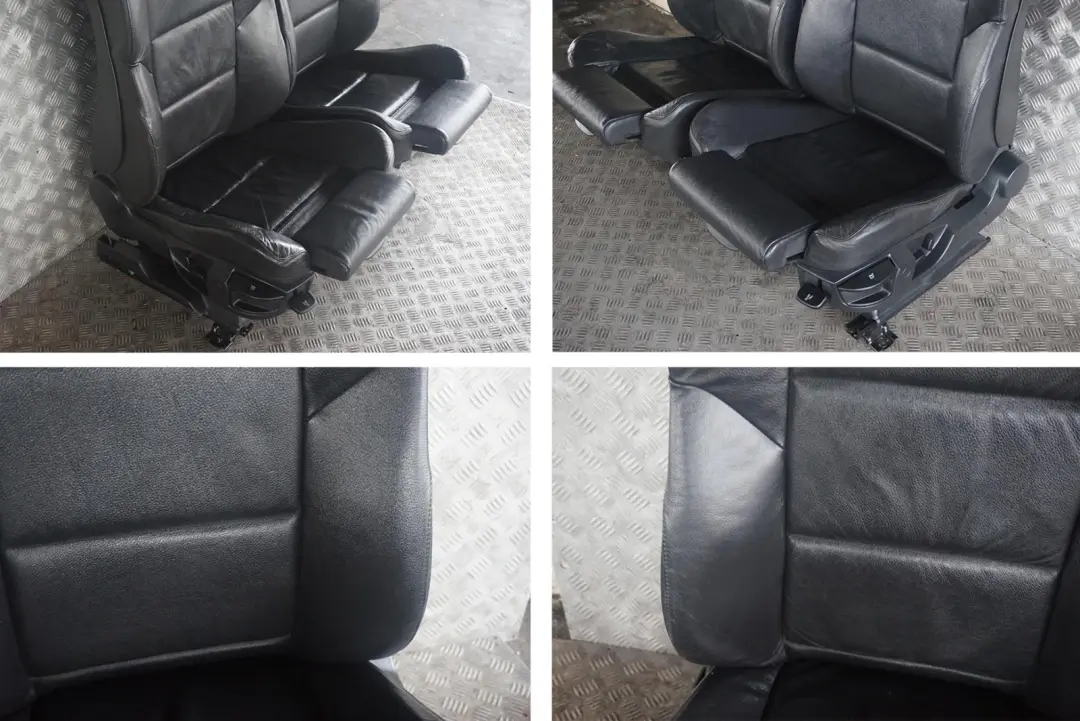 BMW 5 Series E60 Sport Black Leather Interior Seats With Door Cards