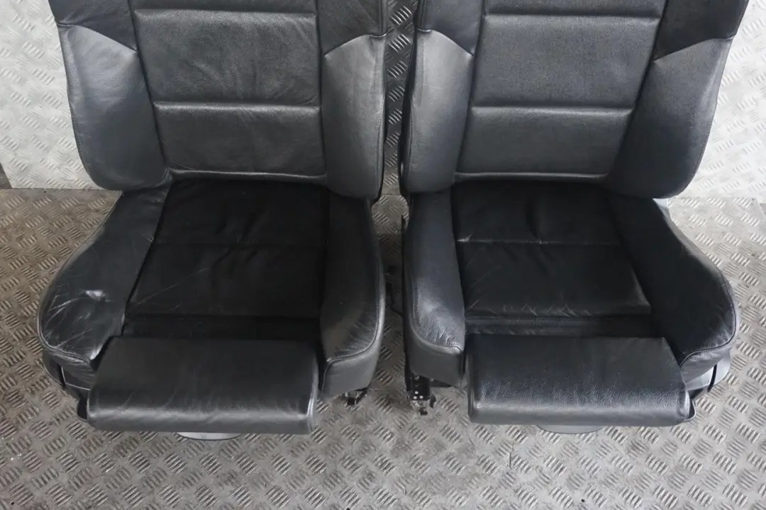 BMW 5 Series E60 Sport Black Leather Interior Seats With Door Cards