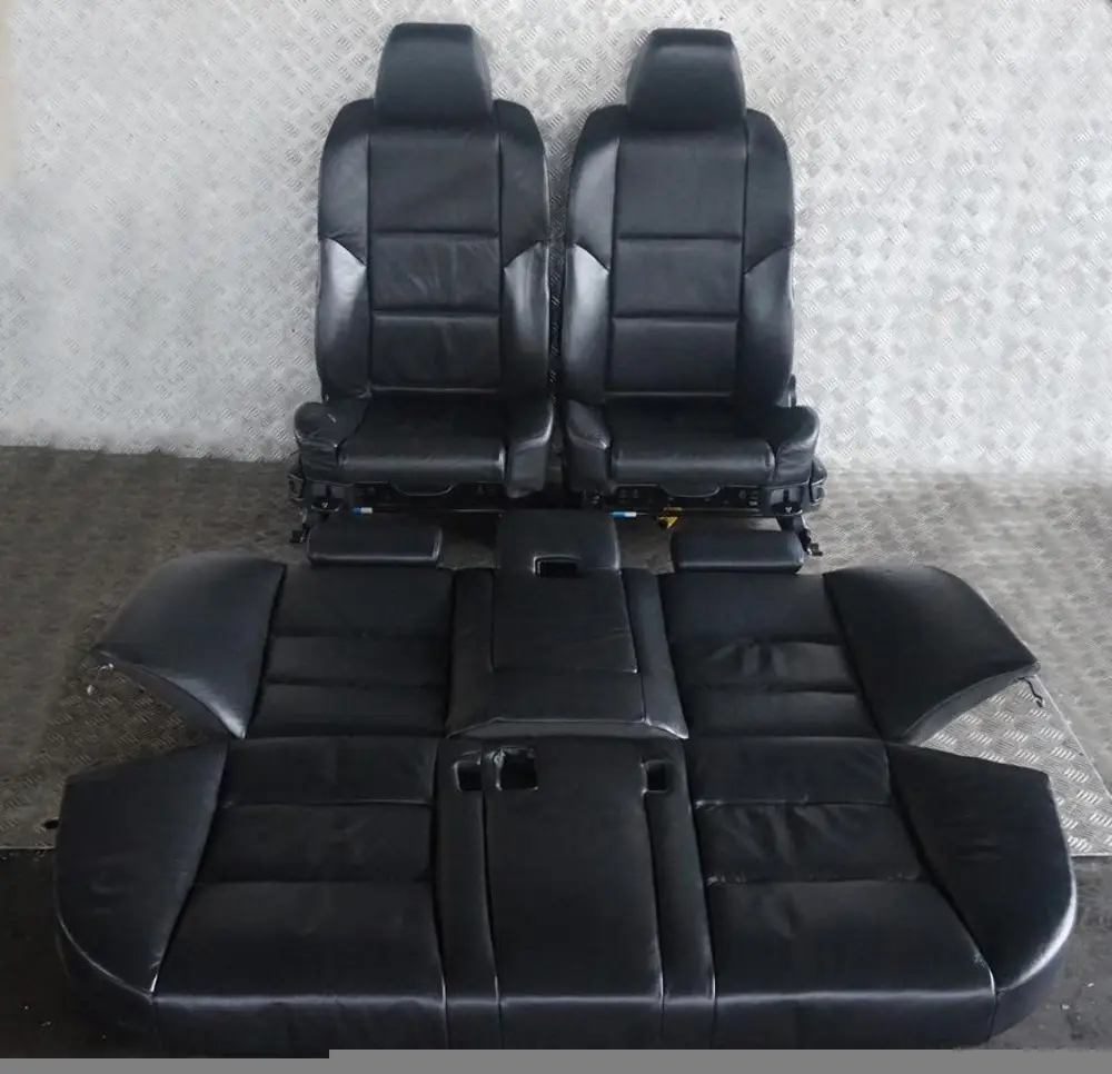 BMW 5 Series E60 Sport Black Leather Interior Seats With Door Cards