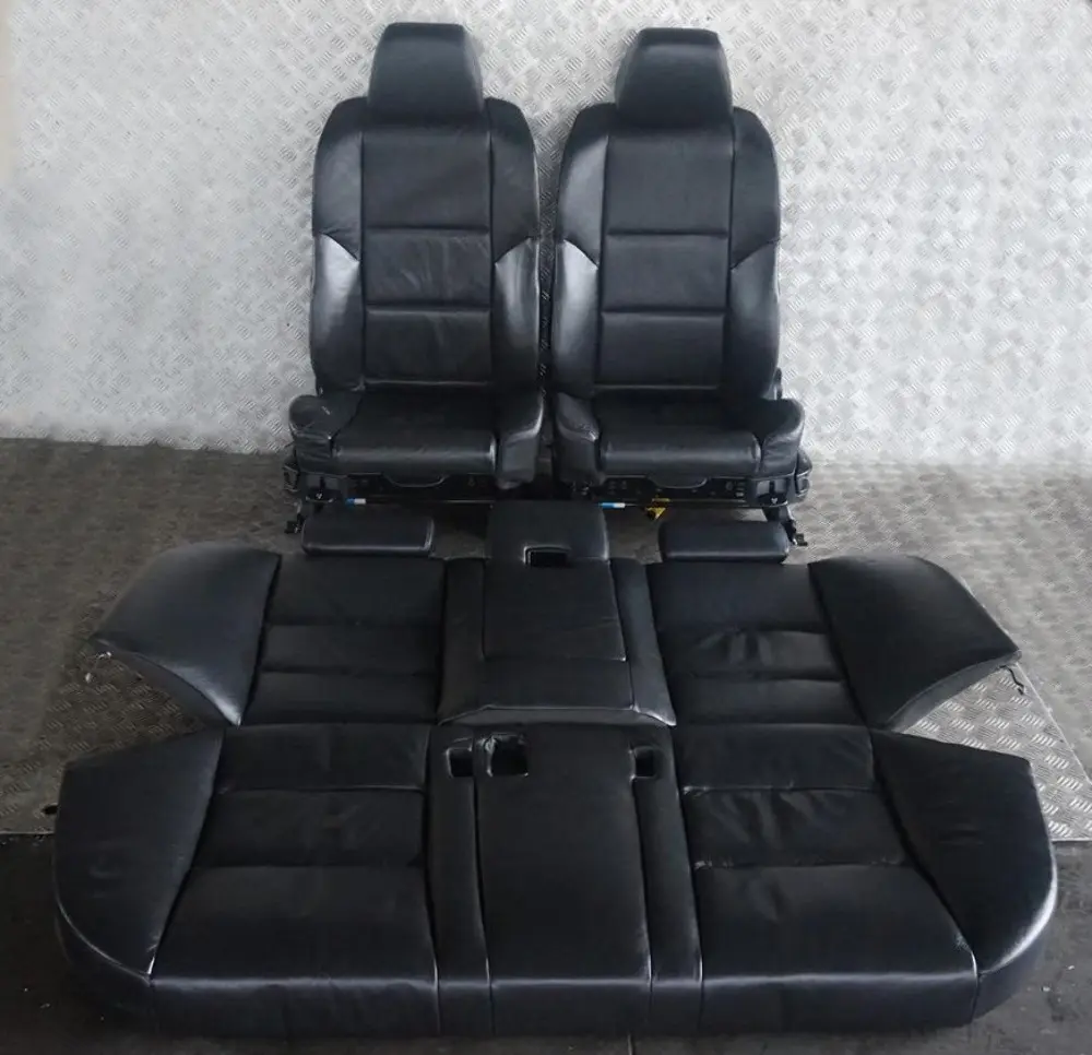 BMW 5 Series E60 Sport Black Leather Interior Seats With Door Cards