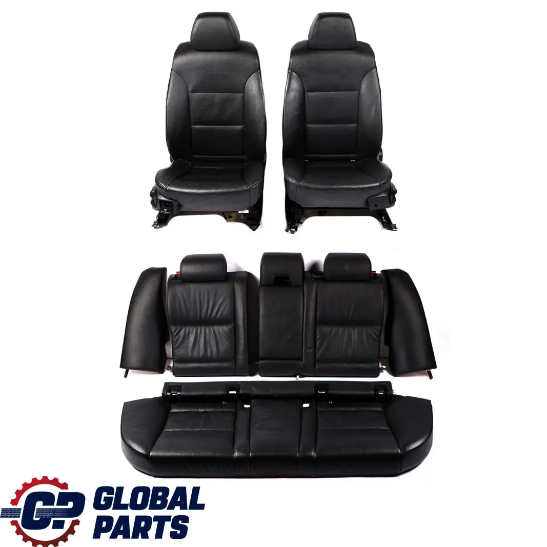 BMW E61 LCI Touring Set Black Leather Interior Seats with Airbag and Door Cards