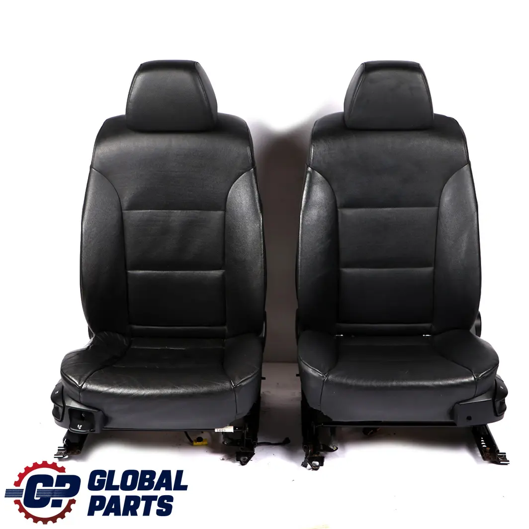 BMW E61 LCI Touring Set Black Leather Interior Seats with Airbag and Door Cards