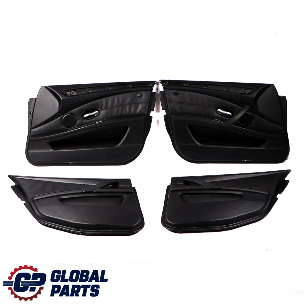 BMW E61 LCI Touring Set Black Leather Interior Seats with Airbag and Door Cards