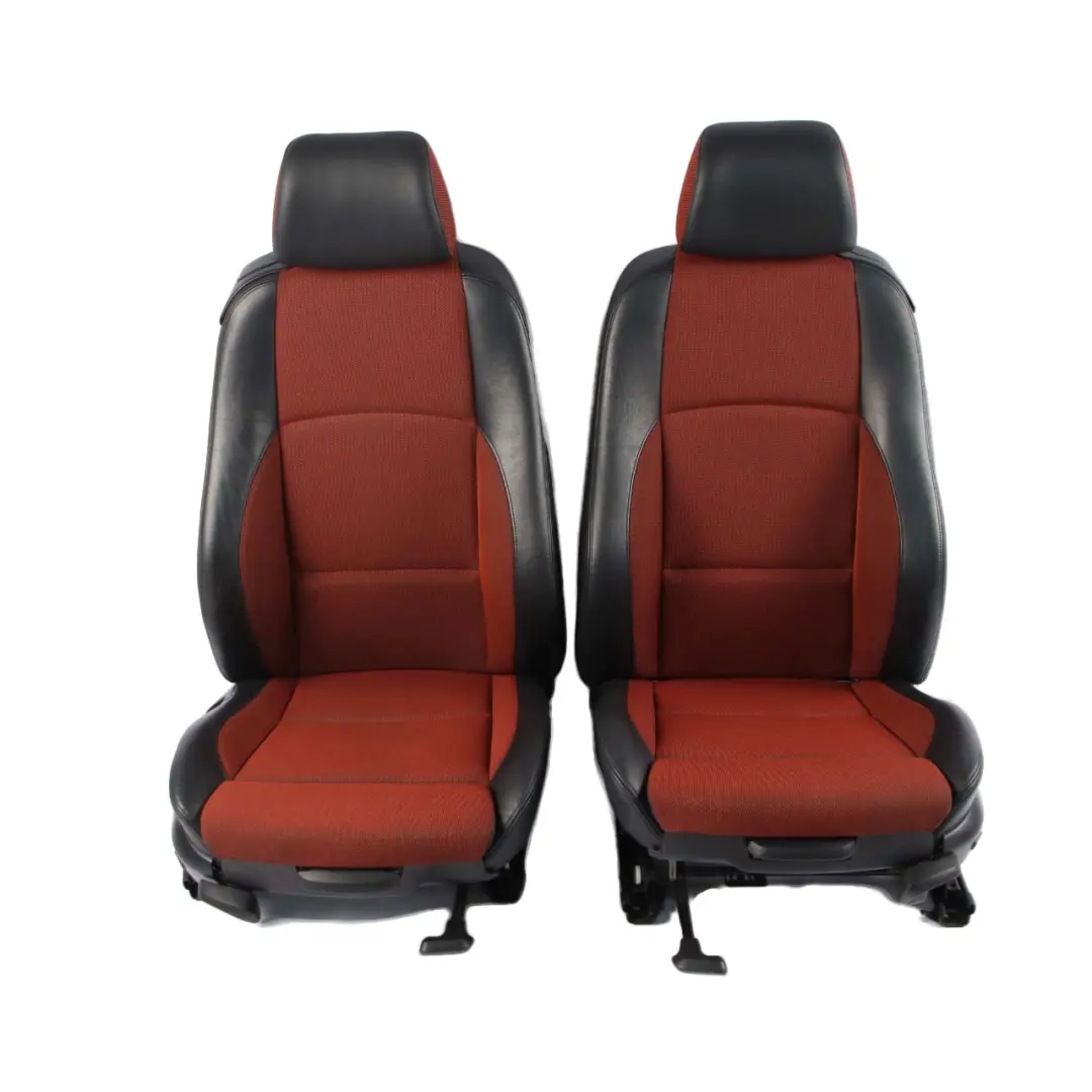 BMW E81 Seats M Sport Cloth Fabric / Leather Interior Front Rear Seat Orange