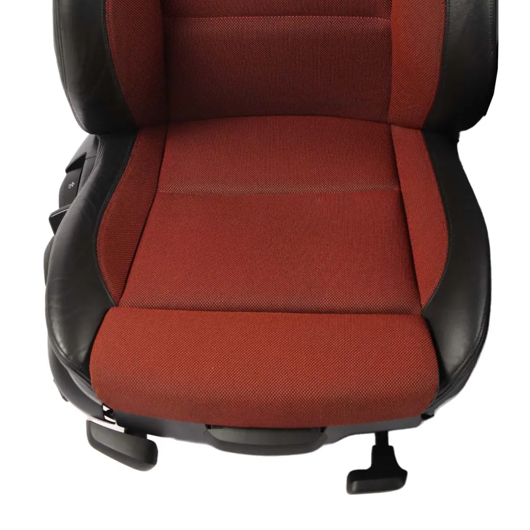 BMW E81 Seats M Sport Cloth Fabric / Leather Interior Front Rear Seat Orange