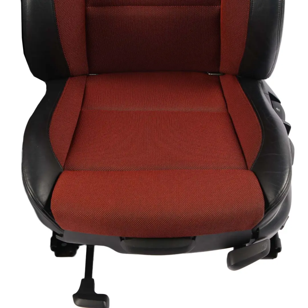 BMW E81 Seats M Sport Cloth Fabric / Leather Interior Front Rear Seat Orange