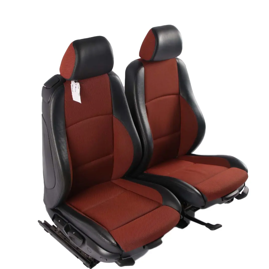 BMW E81 Seats M Sport Cloth Fabric / Leather Interior Front Rear Seat Orange