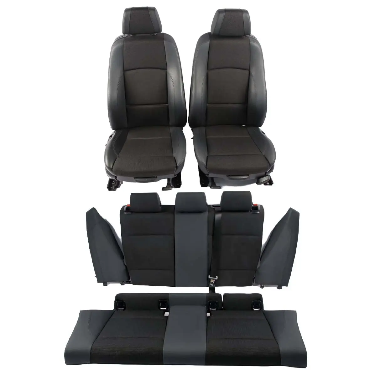 Seats BMW E81 M Sport Black Cloth / Imitation Leather Seat Front Rear Door Cards